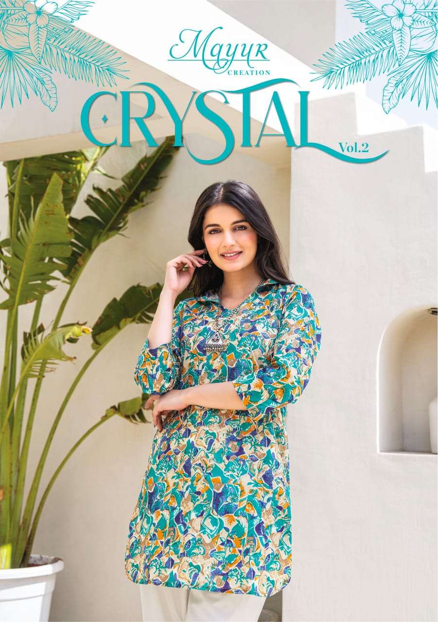 MAYUR CREATION CRYSTAL VOL 2 COTTON PRINTED SHORT KURTI