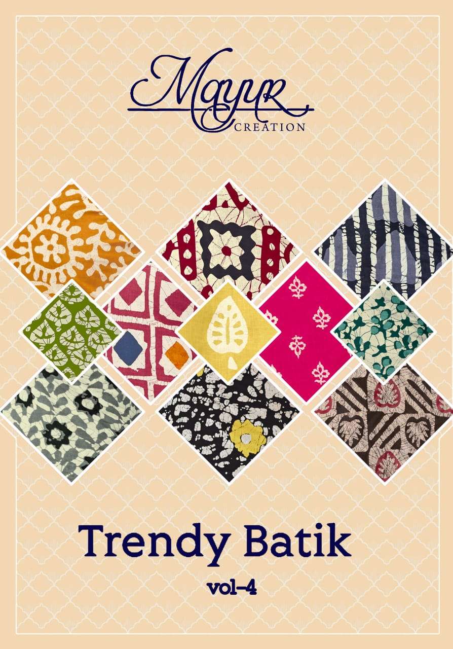 MAYUR CREATION TRENDY BATIK VOL 4 COTTON SALWAR SUIT