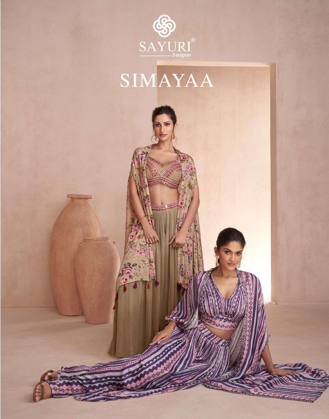 SAYURI DESIGNER SIMAYAA GEORGETTE DESIGNER PARTY WEAR DRESS