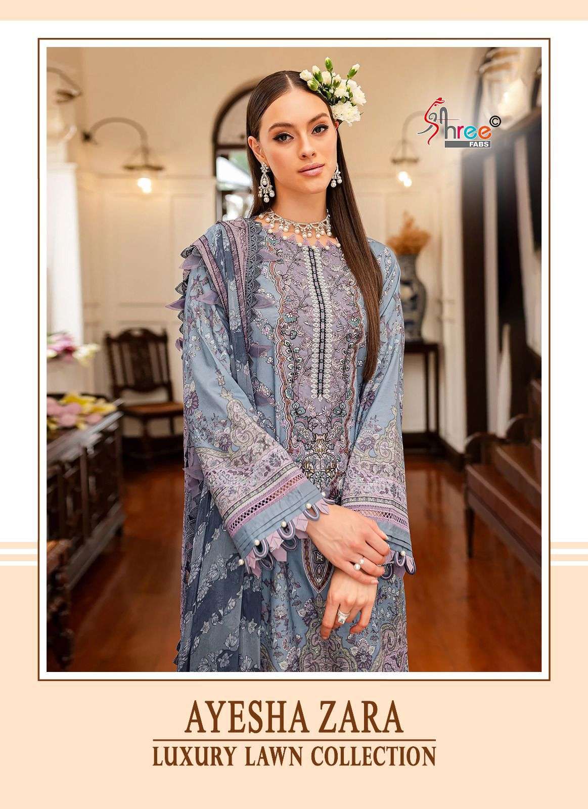 SHREE FABS AYESHA ZARA LUXURY LAWN COLLETION COTTON SUIT