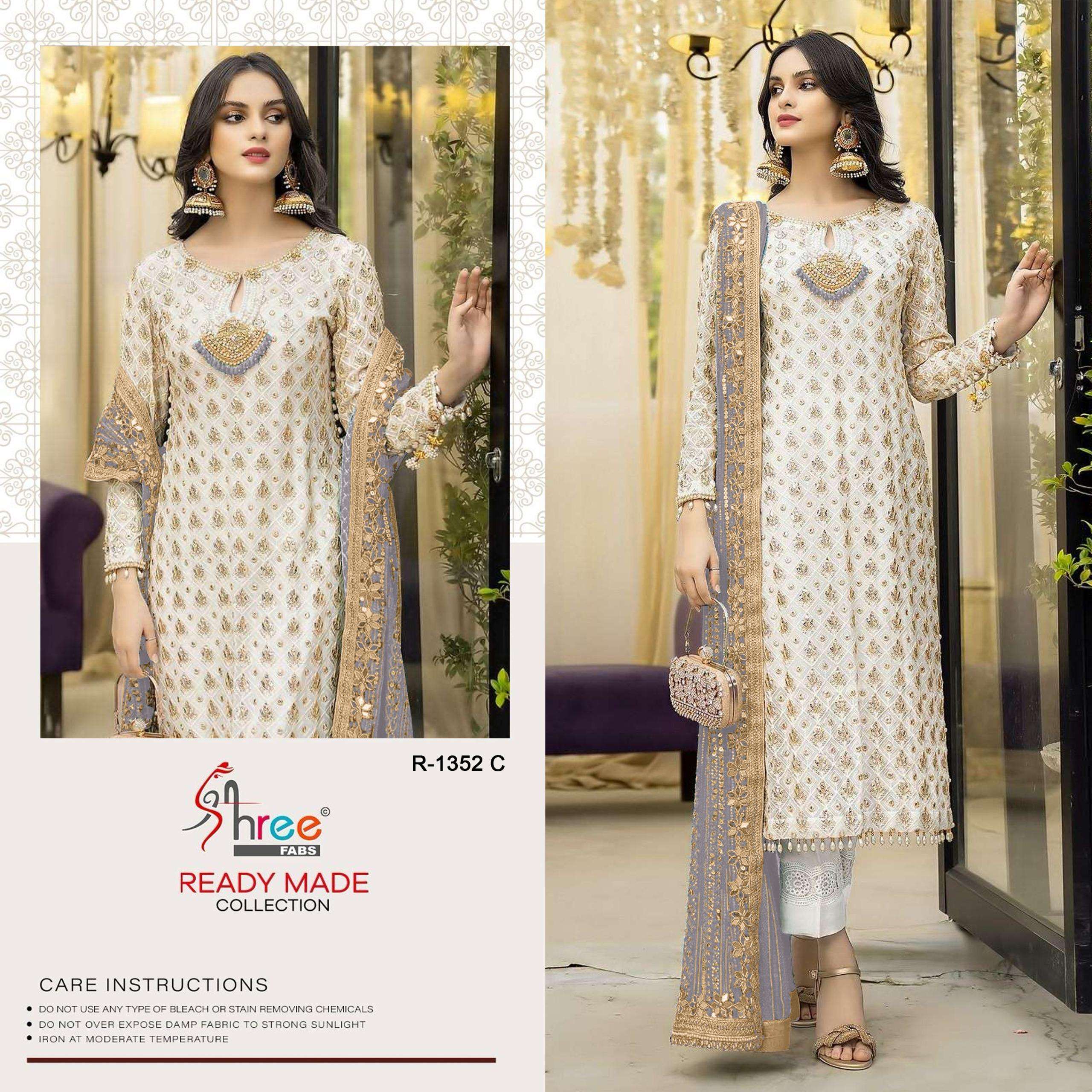SHREE FABS R 1352 GEORGETTE HEAVY DESIGNER PAKISTANI SUIT