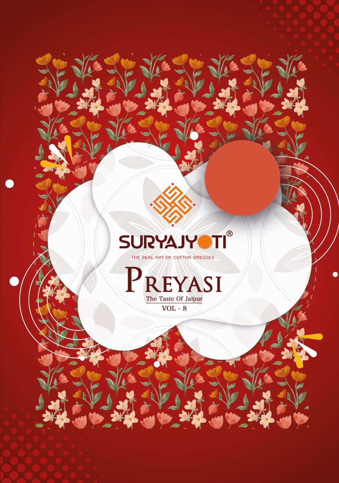 SURYAJYOTI PREYASI VOL 8 COTTON JAIPURI PRINT SALWAR SUIT