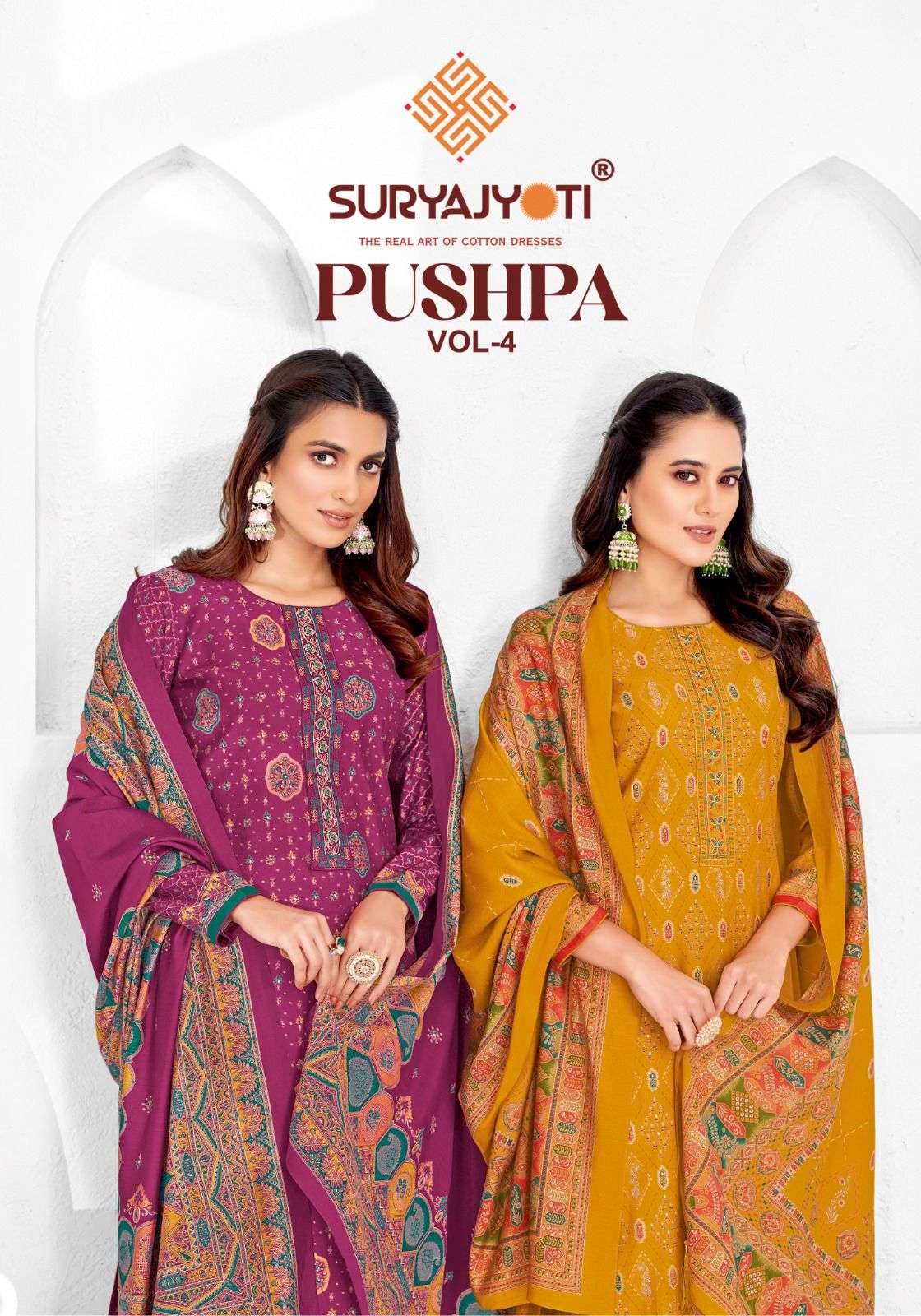 SURYAJYOTI PUSHPA VOL 4 MODAL FOIL PRINTS SALWAR SUIT
