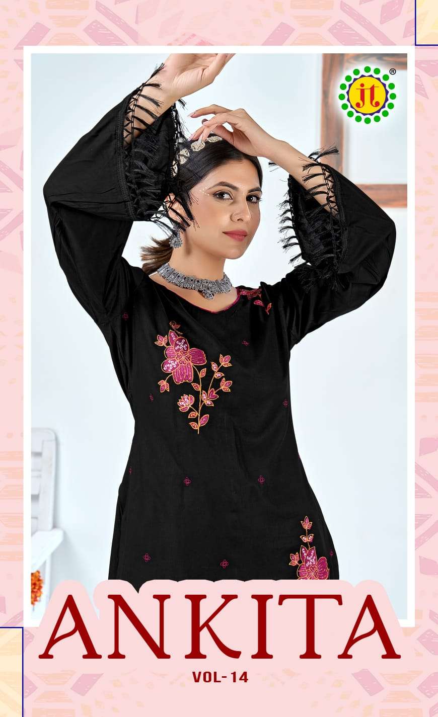 JT ANKITA VOL 14 RAYON FANCY PREMIUM WORK SALWAR SUIT