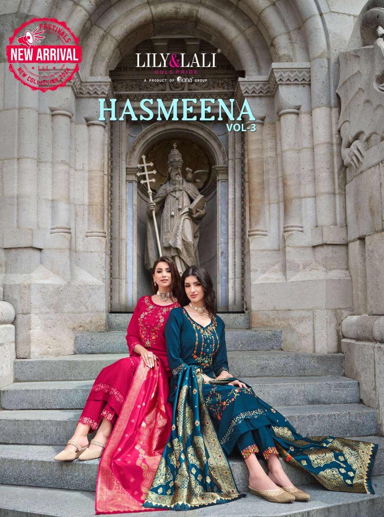 LILY AND LALI HASMEENA VOL 3 VISCOSE FANCY DESIGNER KURTI COMBO SET
