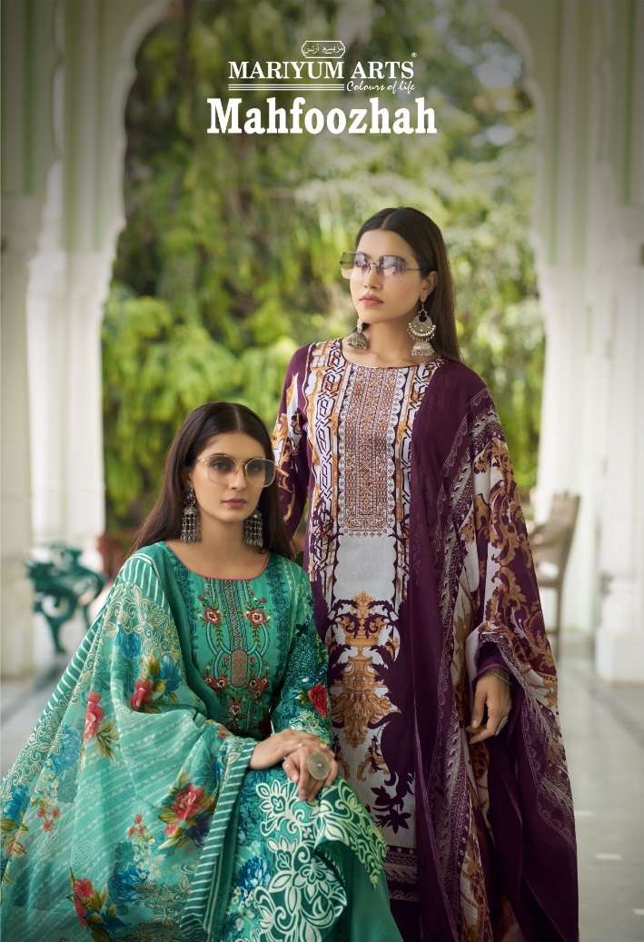 MARIYUM ARTS MAHFOOZHAH CAMBRIC COTTON PRINT SALWAR SUIT