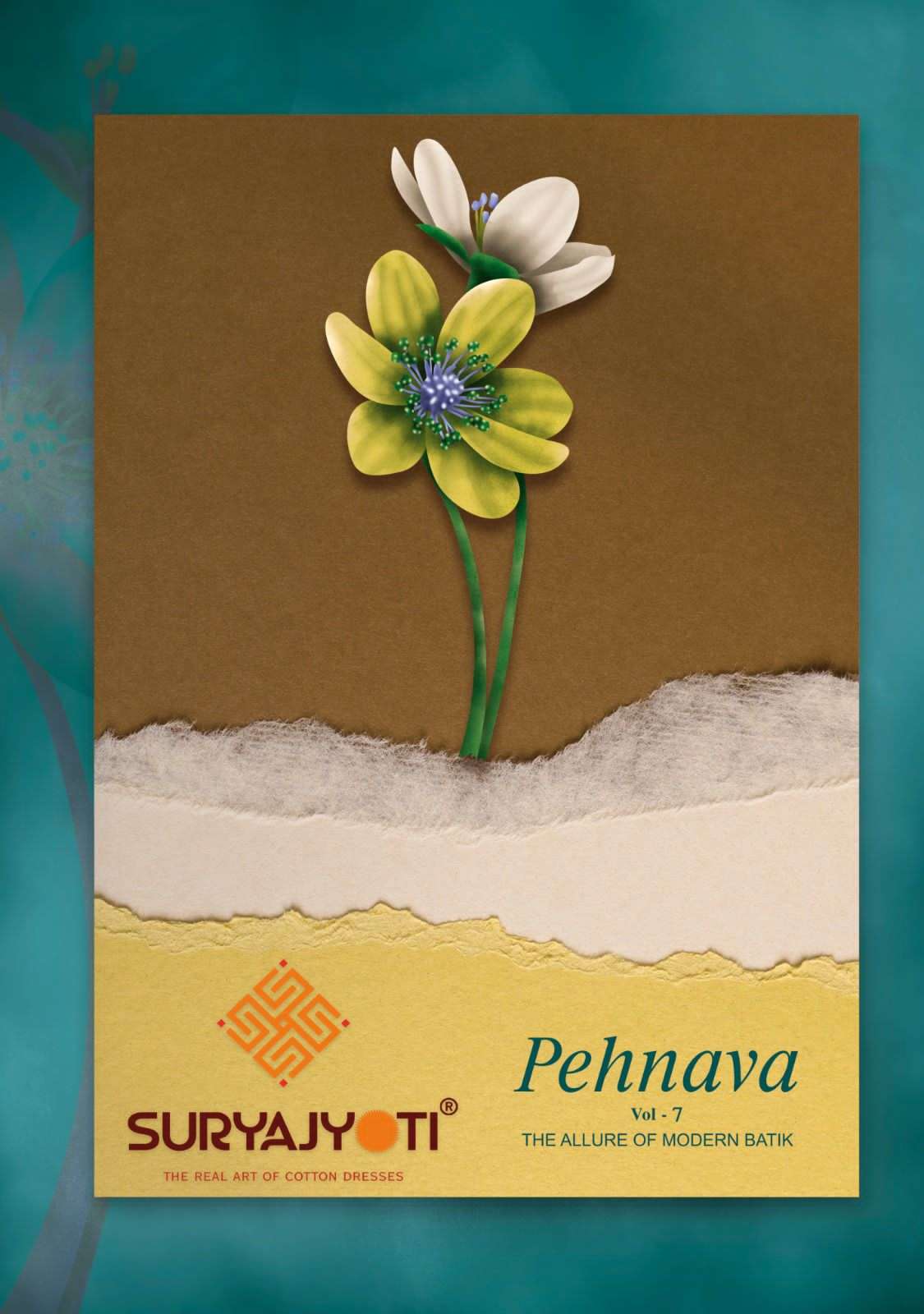SURYAJYOTI PEHNAVA VOL 7 COTTON BATIK PRINT READY MADE SUIT