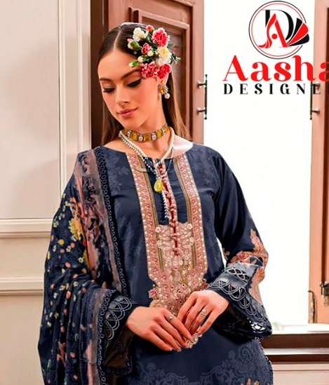 AASHA DESIGNER D NO 1119 COTTON SALWAR KAMEEZ 