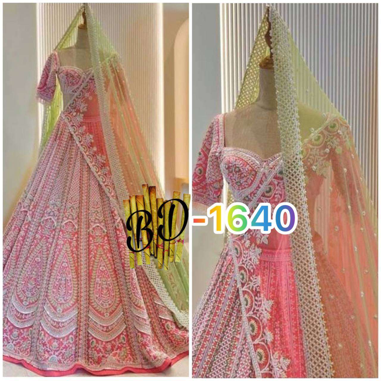 BD 1640 GEORGETTE HEAVY DESIGNER LEHENGA CHOLI