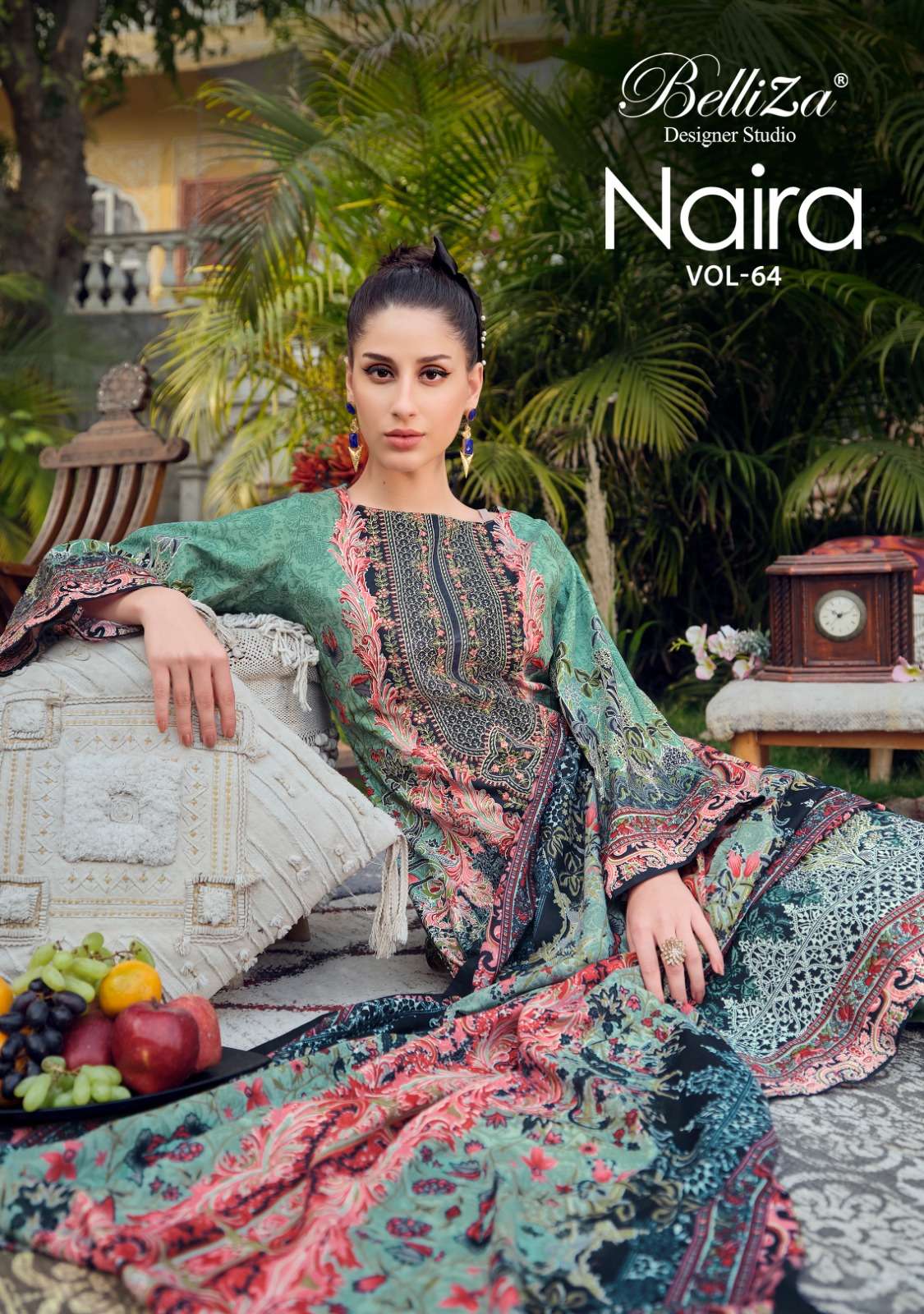 BELLIZA DESIGNER STUDIO NAIRA VOL 64 COTTON DIGITAL PRINT SUIT