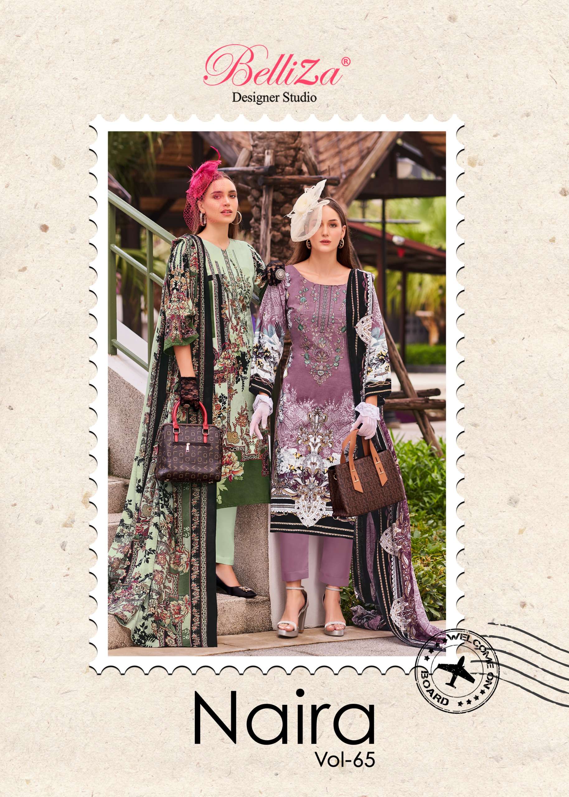 BELLIZA DESIGNER STUDIO NAIRA VOL 65 COTTON DIGITAL PRINT SUIT