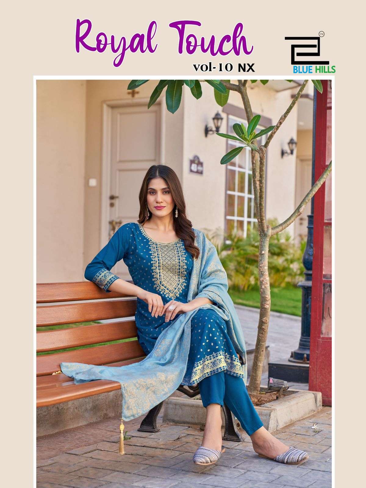 BLUE HILLS ROYAL TOUCH VOL 10 NX RAYON FANCY KURTI COMBO SET