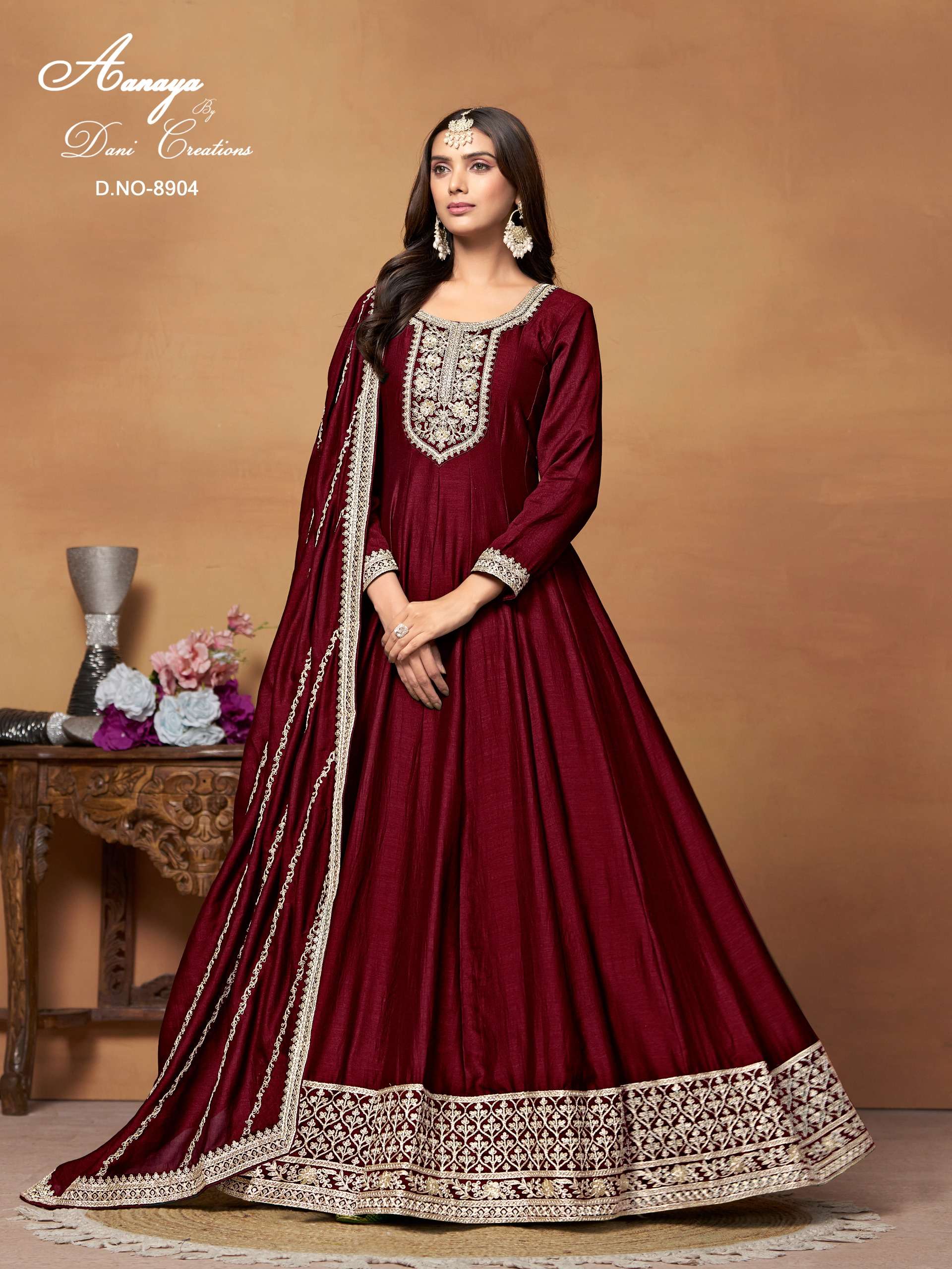 DANI CREATION AANAYA VOL 189 PARTY WEAR ANARKALI GOWN DRESS