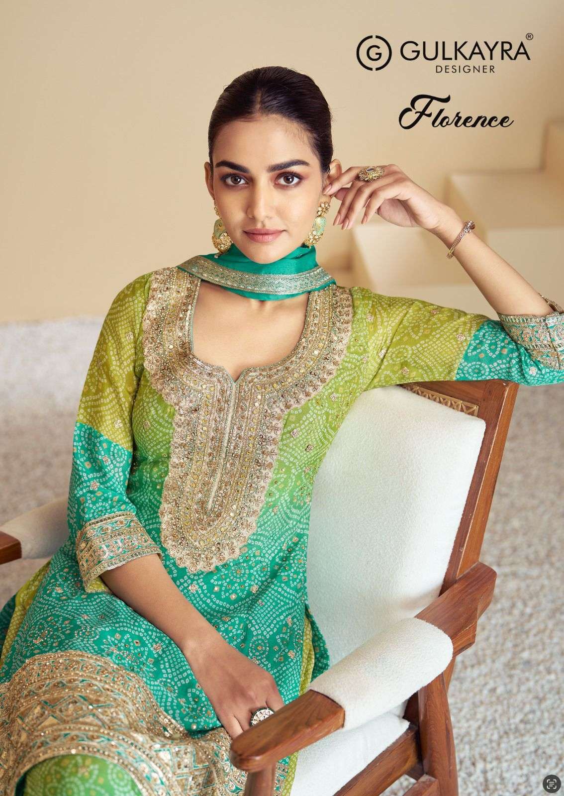 GULKAYRA DESIGNER FLORENCE HEAVY DESIGNER PARTY WEAR SUIT