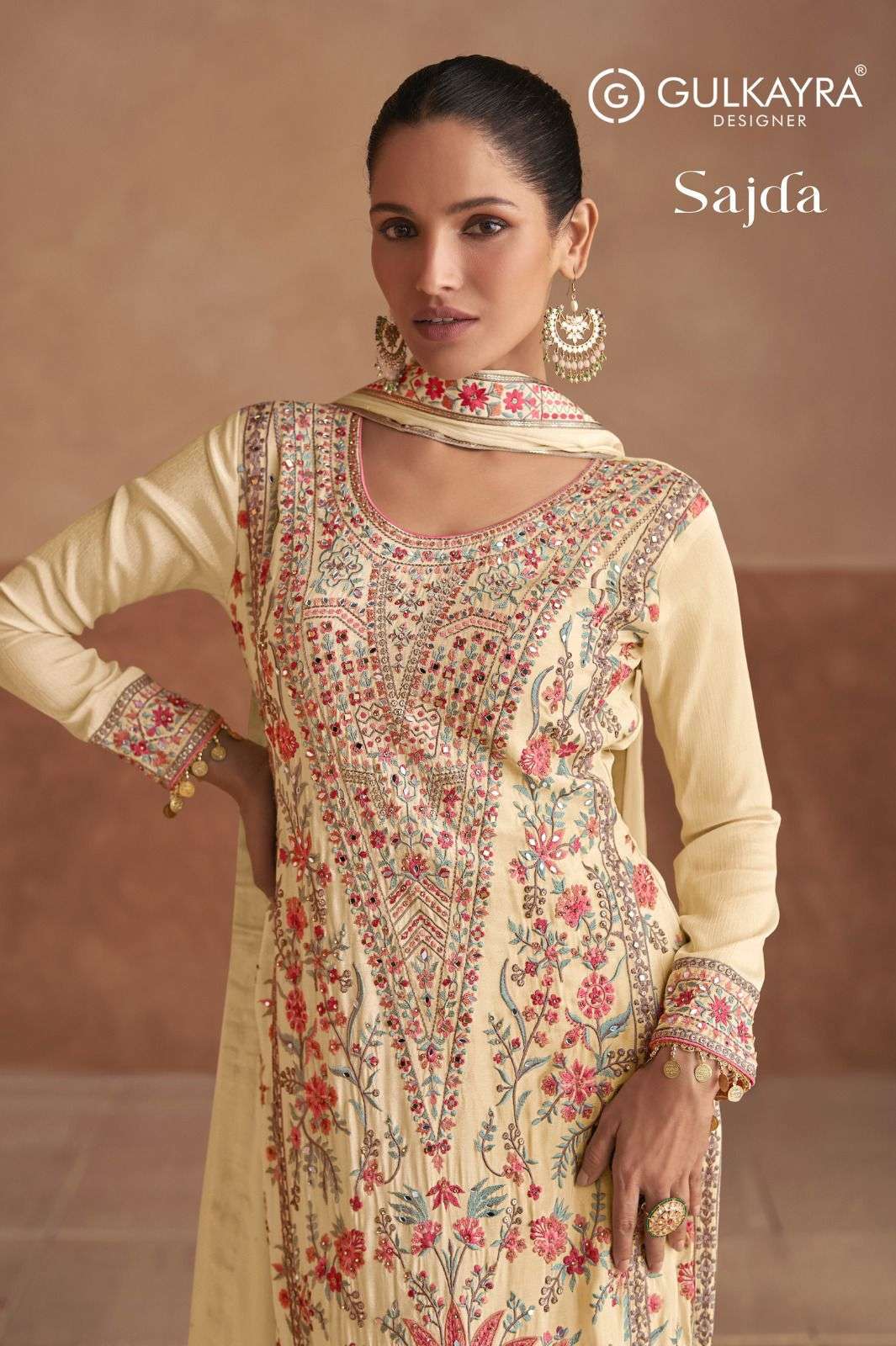 GULKAYRA DESIGNER SAJDA HEAVY DESIGNER PARTY WEAR SUIT