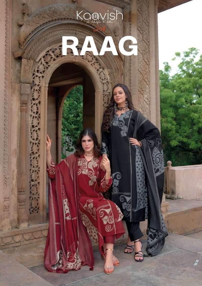 KAAVISH RAAG VISCOSE FANCY HAND WORK SUIT