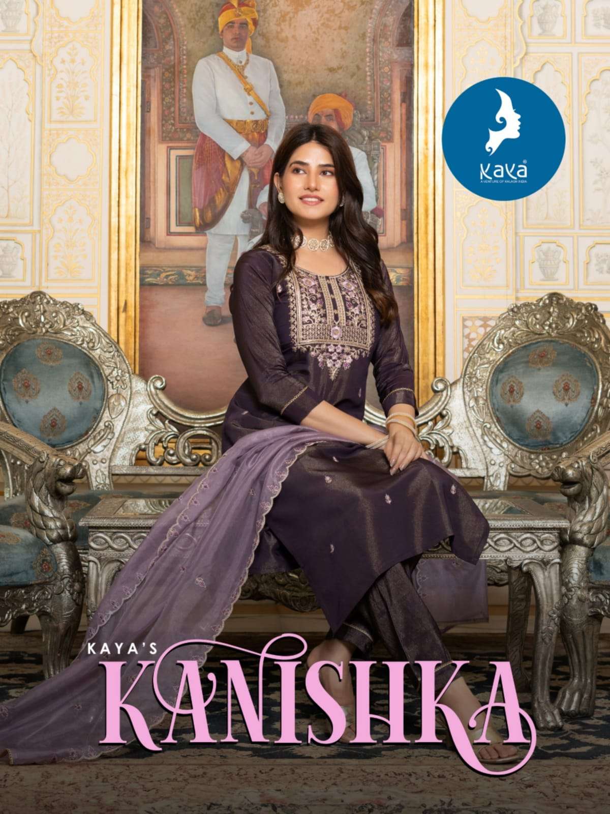 KAYA KANISHKA FANCY STRAIGHT CUT KURTI COMO SET 