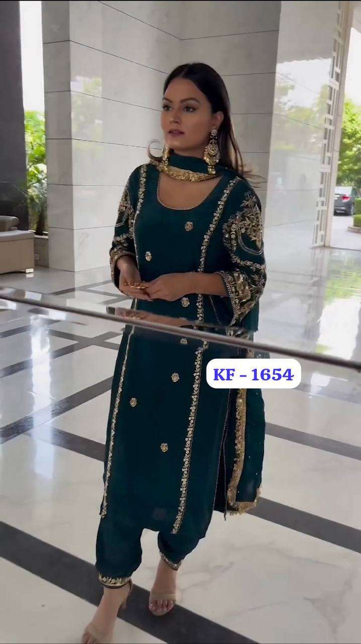 KF 1654 GEORGETTE DESIGNER SUIT