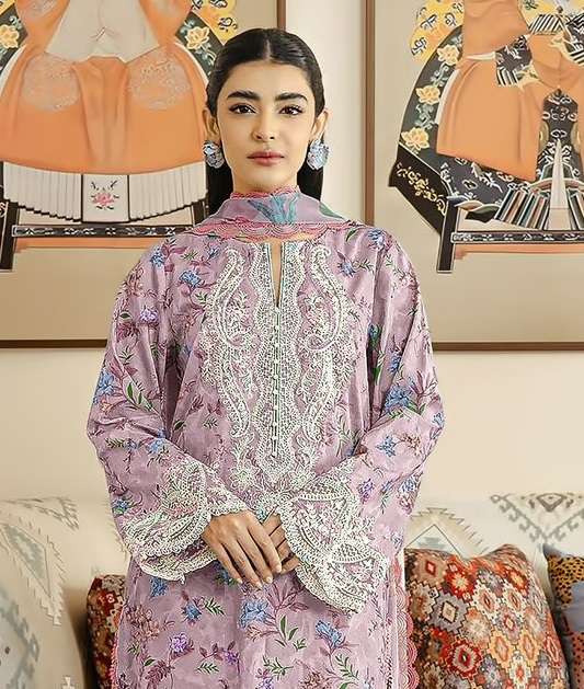 KROSS KULTURE  KK 2014  COTTON PATCH EMBROIDERY SALWAR KAMEEZ 