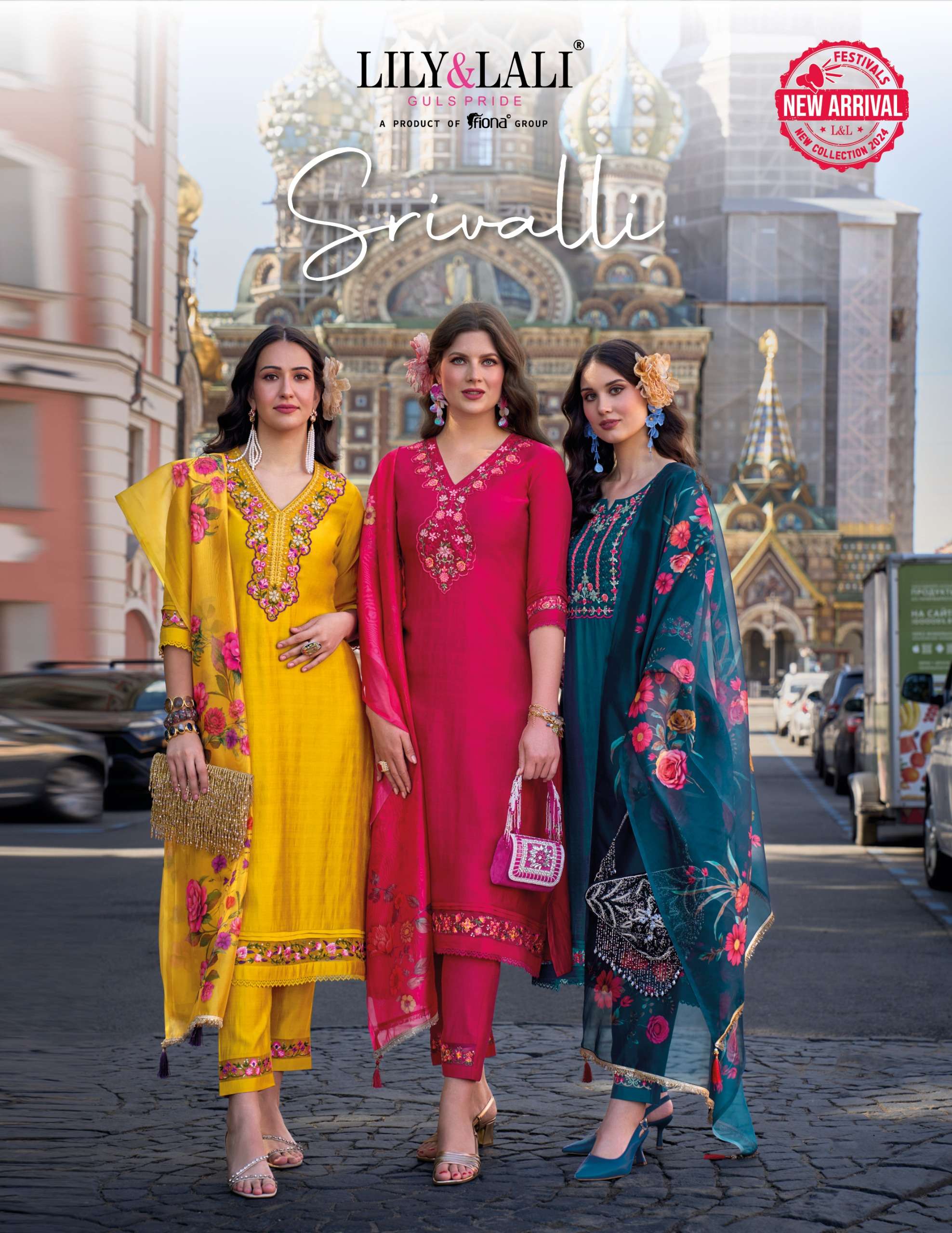 LILY AND LALI SRIVALLI VISCOSE FANCY DESIGNER SUIT