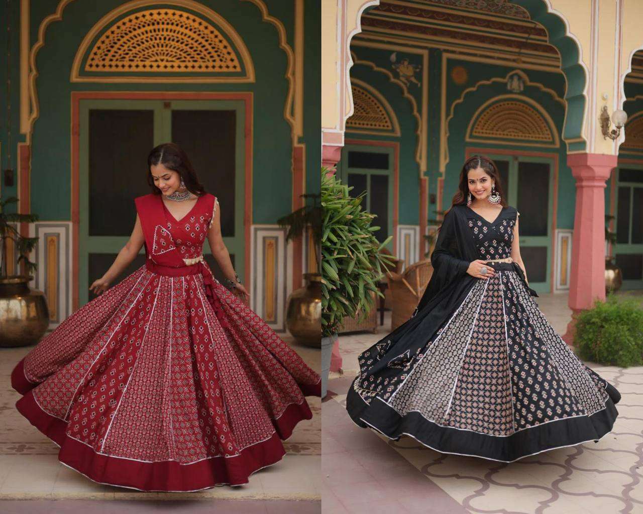 LW 7120 NAVRATRI WEAR  LEHENGA CHOLI SET