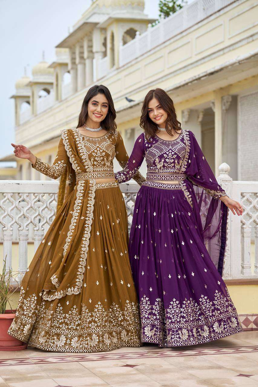 RAM 041 GEORGETTE DESIGNER LEHENGA CHOLI 