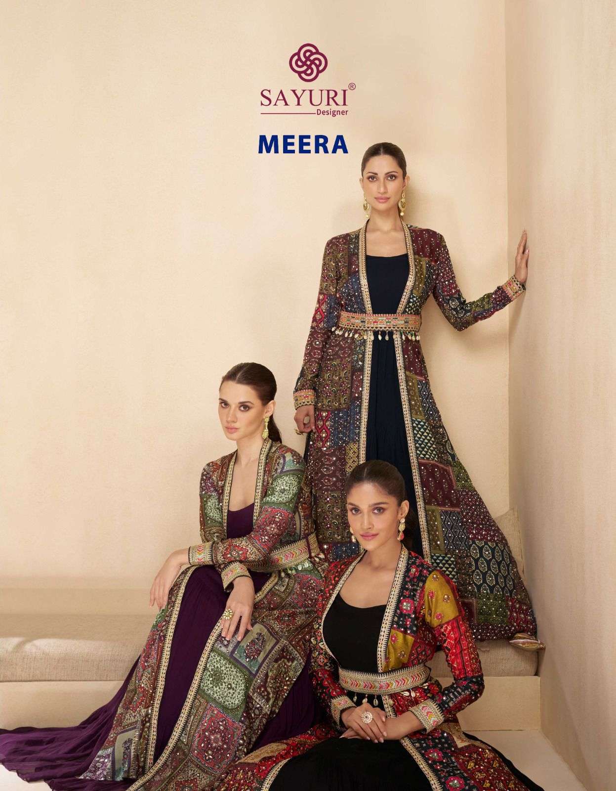 SAYURI DESIGNER MEERA HEAVY DESIGNER INDO WESTERN DRESS