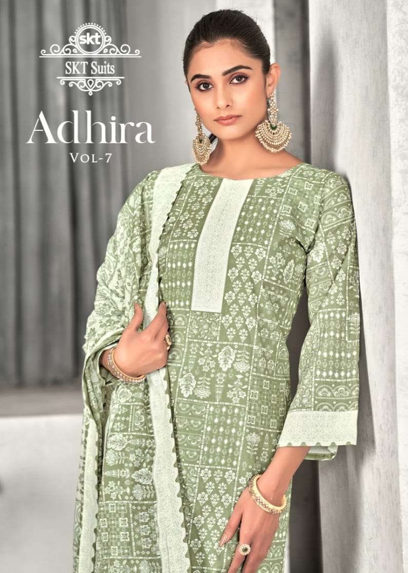 SKT SUITS ADHIRA VOL 7 COTTON DIGITAL PRINT SALWAR SUIT	