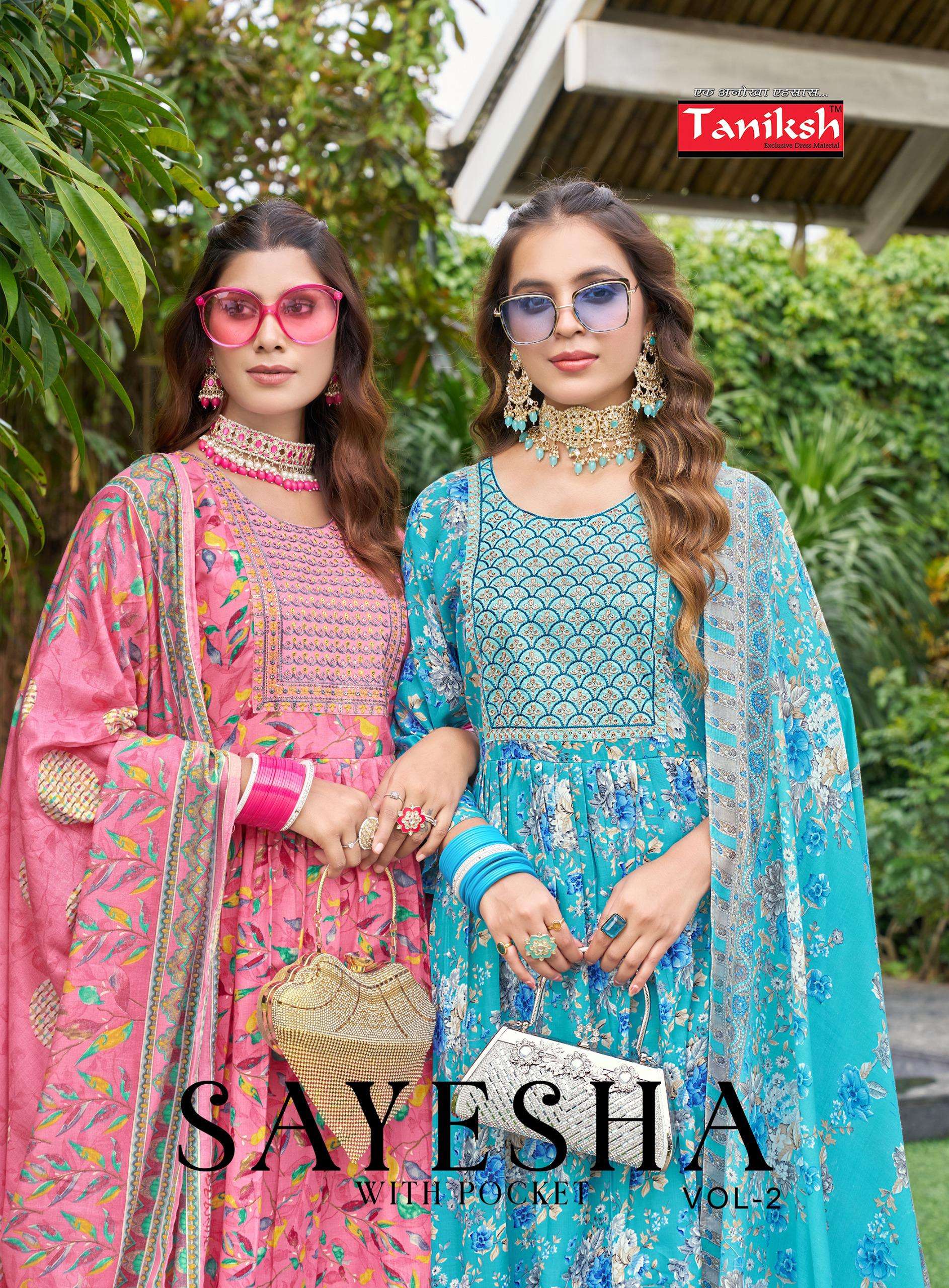 TANIKSH SAYESHA VOL 2 COTTON NYRA CUT STYLE KURTI COMBO SET 