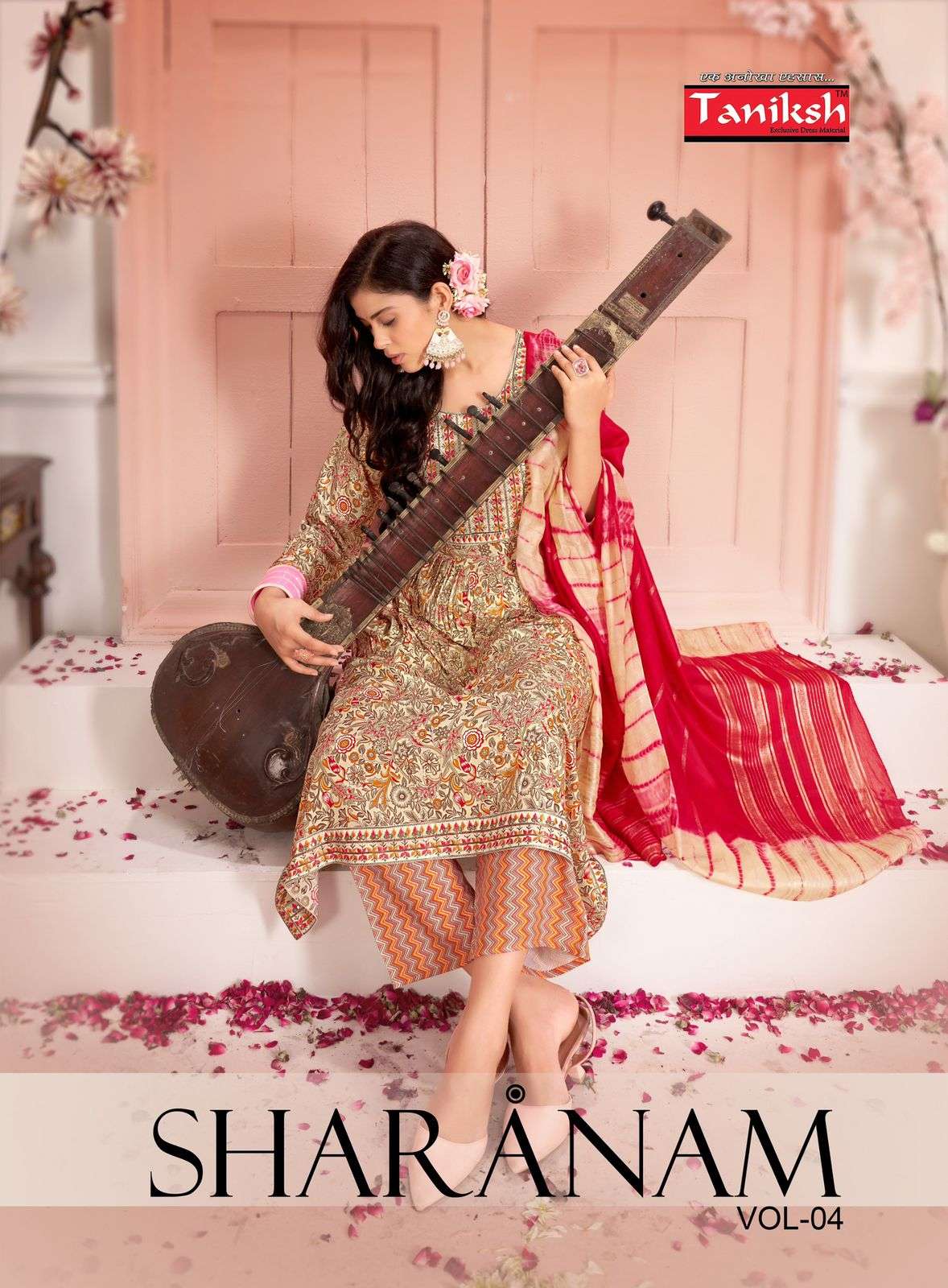 TANIKSH SHARNAM VOL 4 RAYON NAIRA CUT PATTERN KURTI COMBO SET 