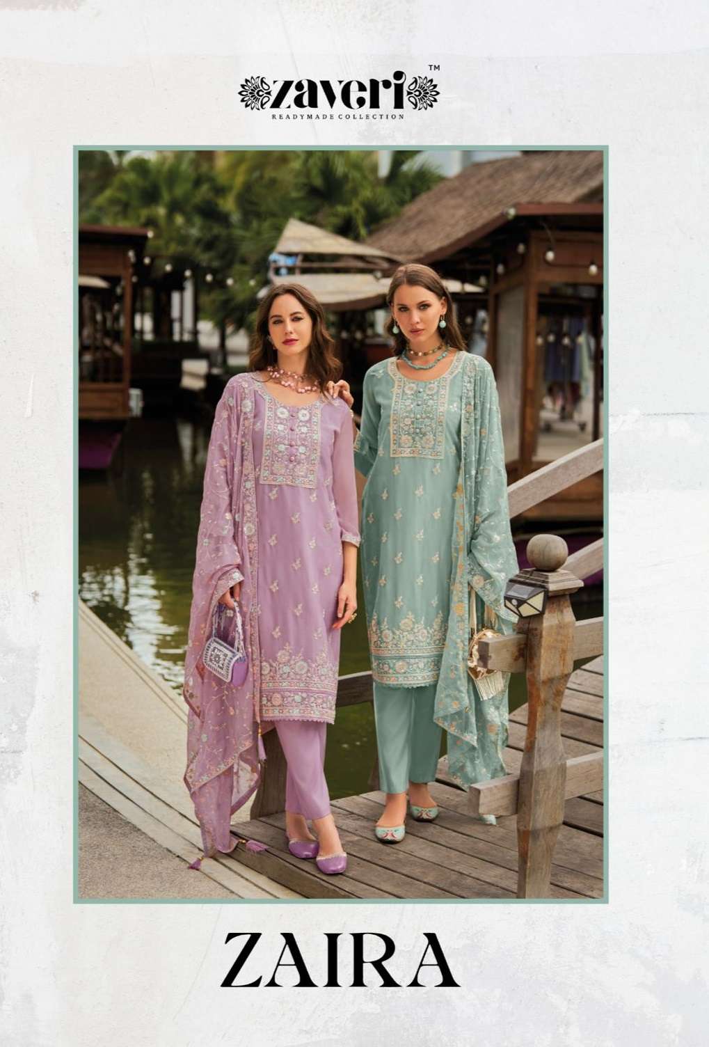 ZAVERI WOMAN BEAUTY ZAIRA CHIFFON EMBROIDERY DESIGNER SUIT