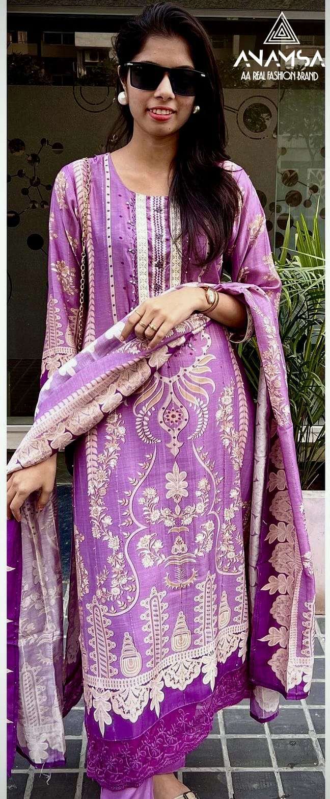 ANAMSA - 454 JAAM COTTON DIGITAL PRINT DRESS MATERIAL