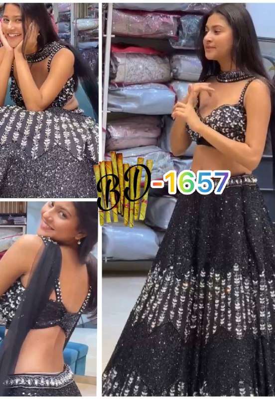 BD 1657 WEDDING WEAR LEHENGA CHOLI