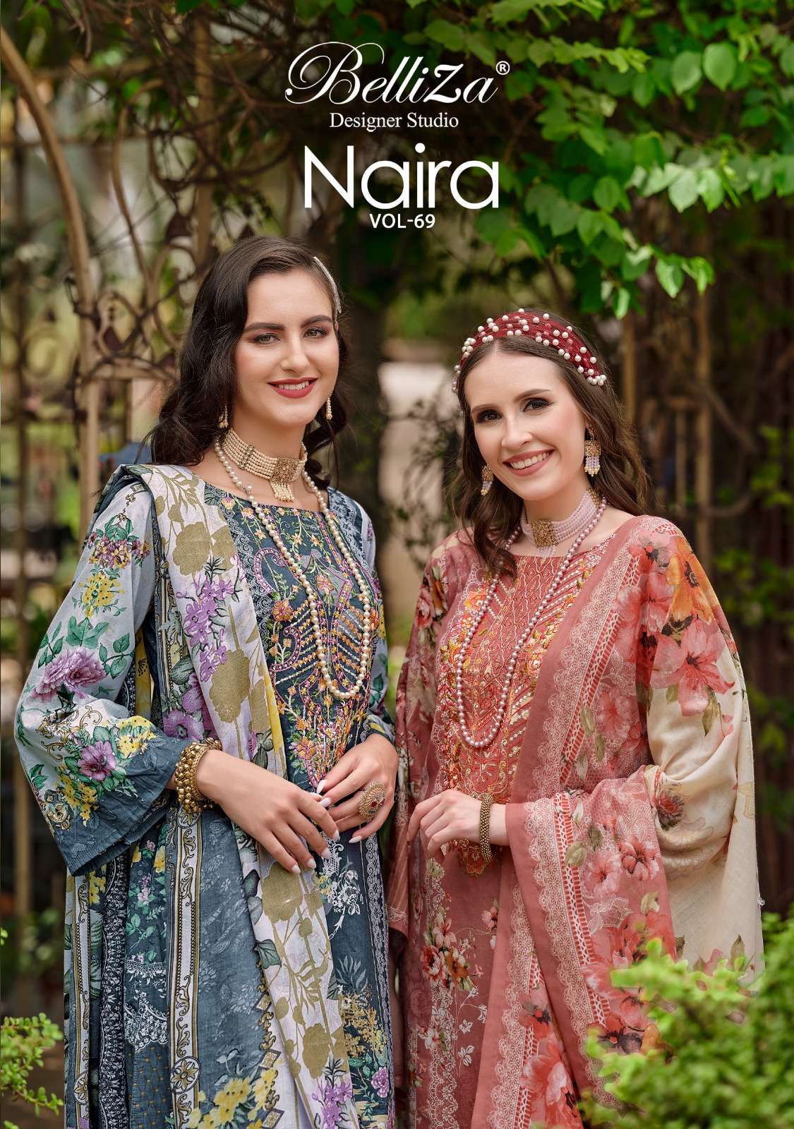 BELLIZA DESIGNER STUDIO NAIRA VOL 69 COTTON DIGITAL PRINT WITH WORK SUIT