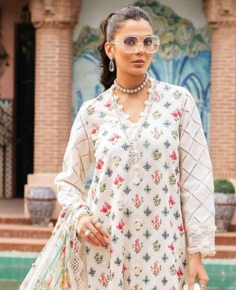 EZRA HIT DESIGN 1006 COTTON PATCH EMBROIDERY SUIT