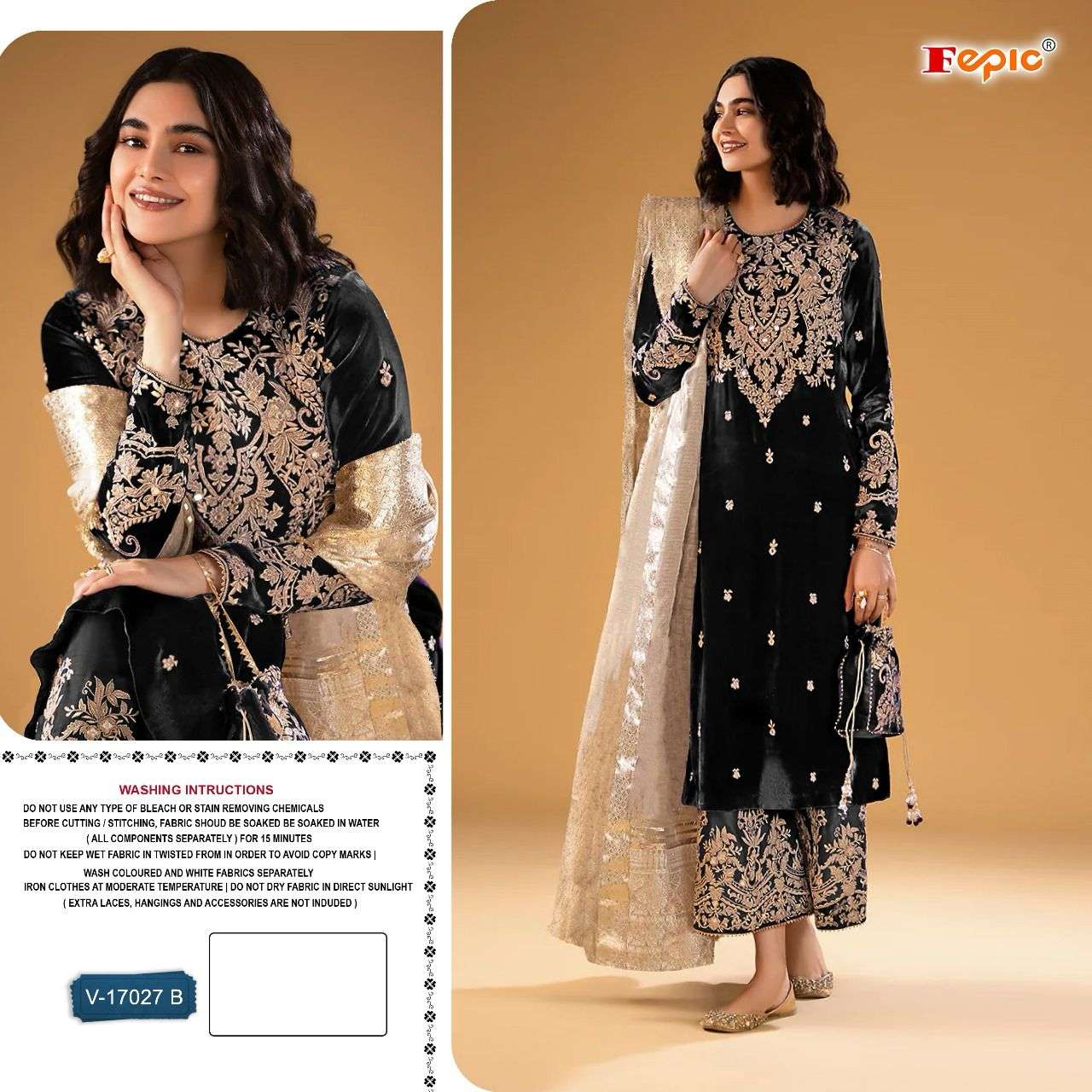 FEPIC ROSEMEEN V 17027 VELVET HEAVY DESIGNER SUIT