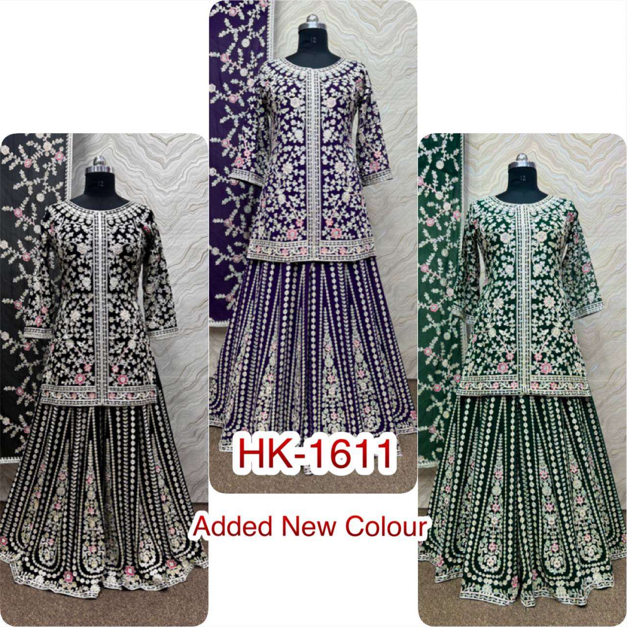HK 1611 HEAVY DESIGNER TOP GARARA WITH FANCY DUPATTA 