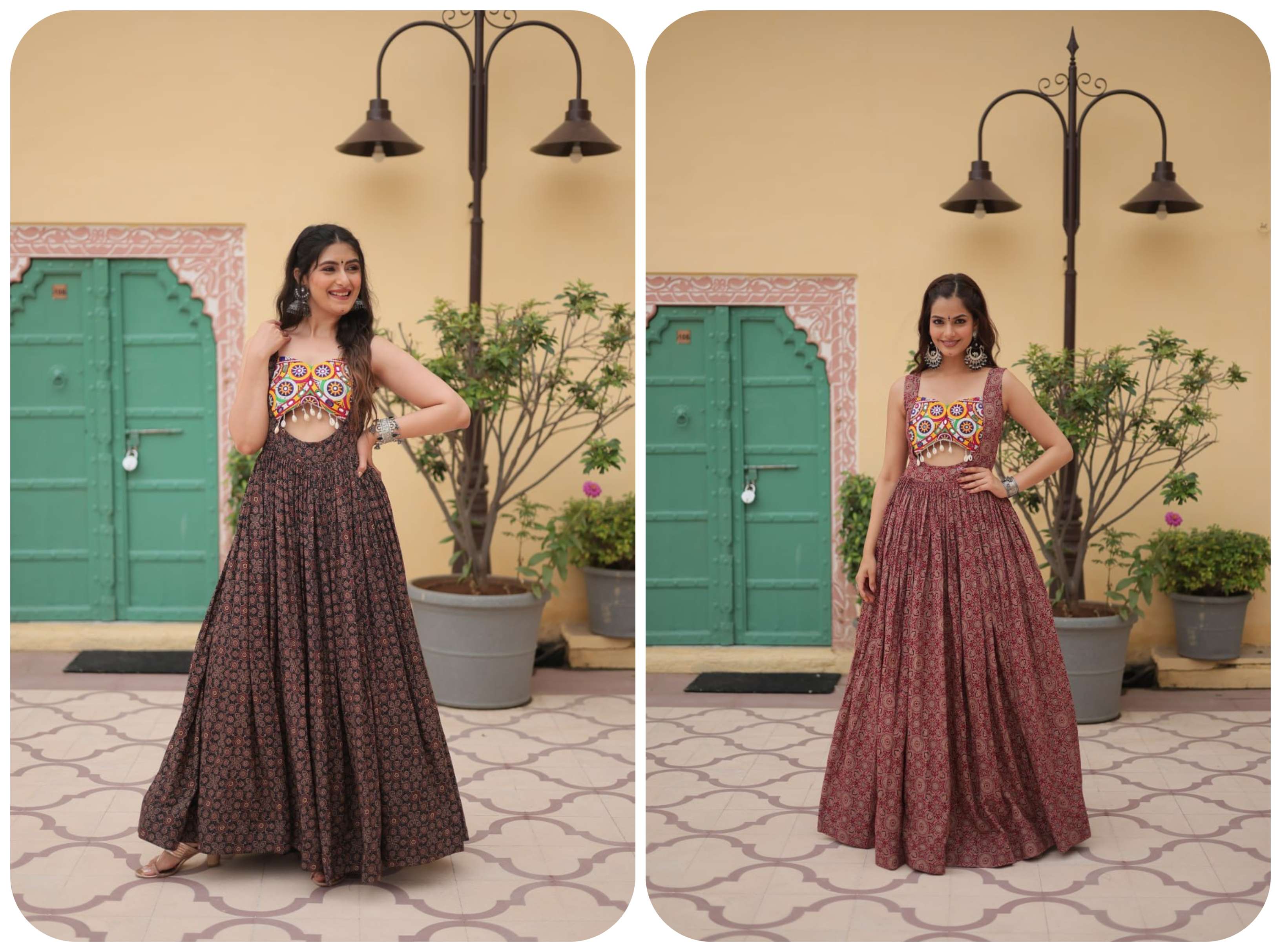 LW 9201 FANCY WORK NAVRATRI WEAR GOWN