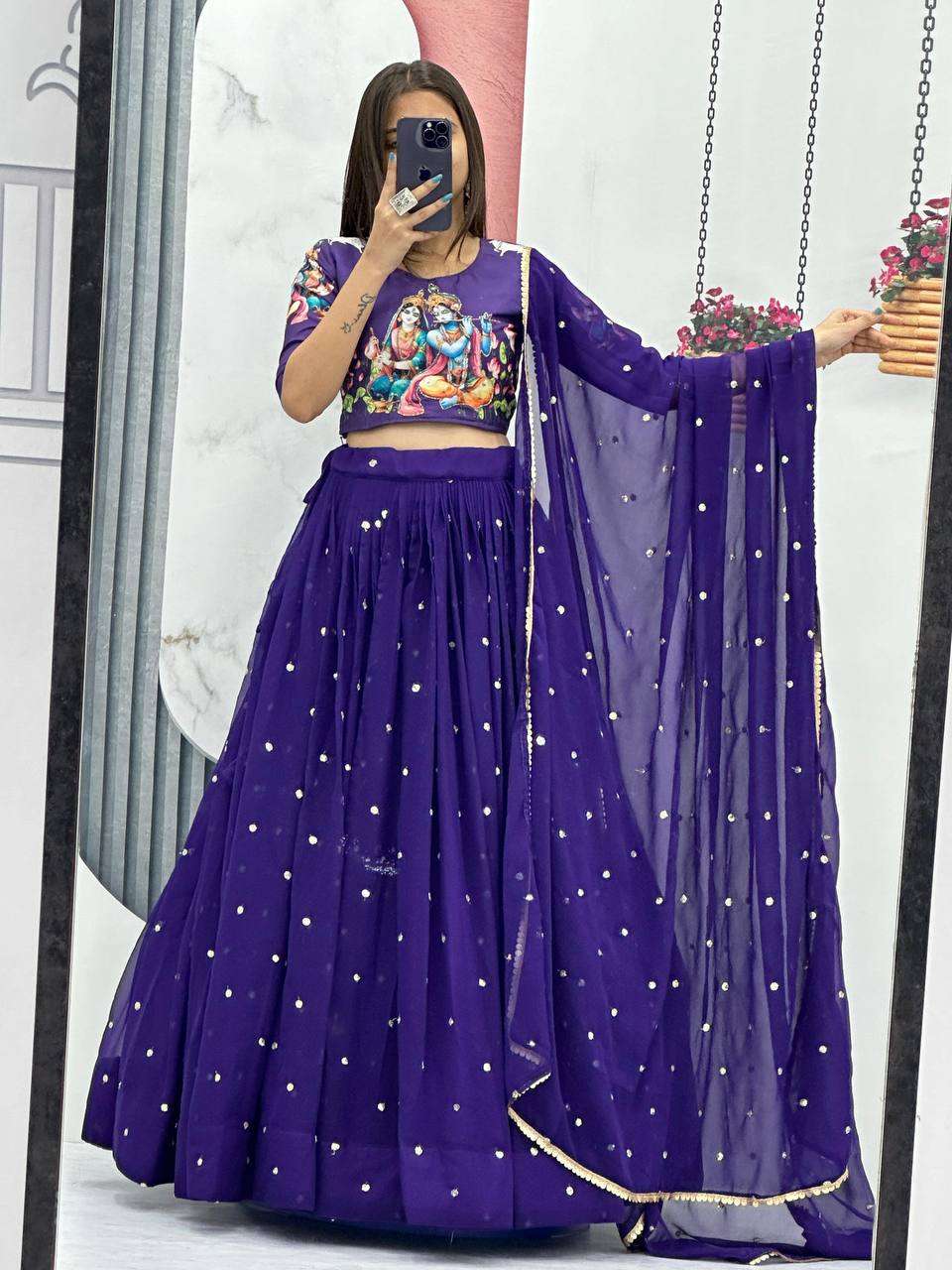  PC 429 COTTON PRINT LEHENGA CHOLI 