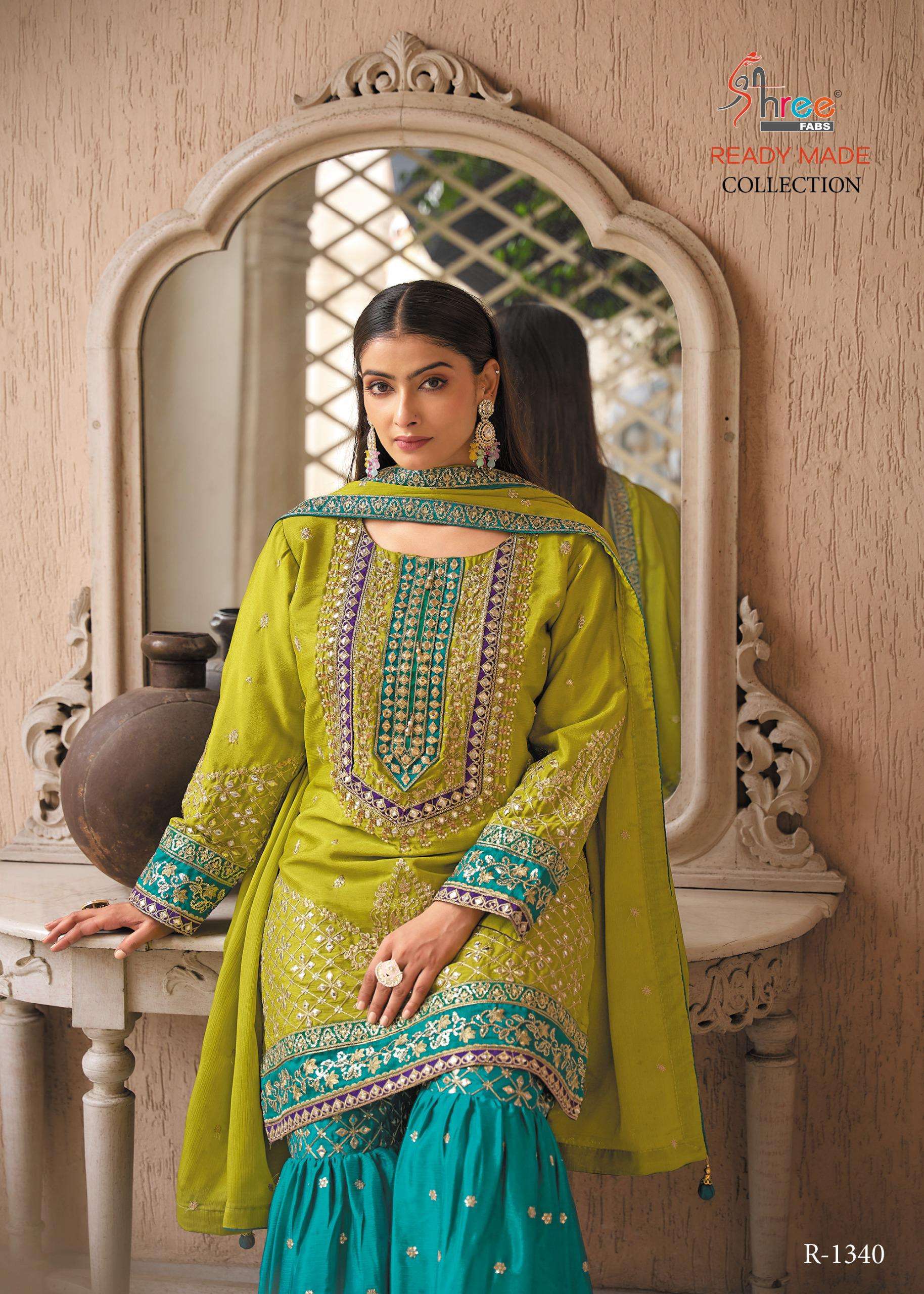 SHREE FABS R 1340 HEAVY WEDDING WEAR SHARARA SUIT