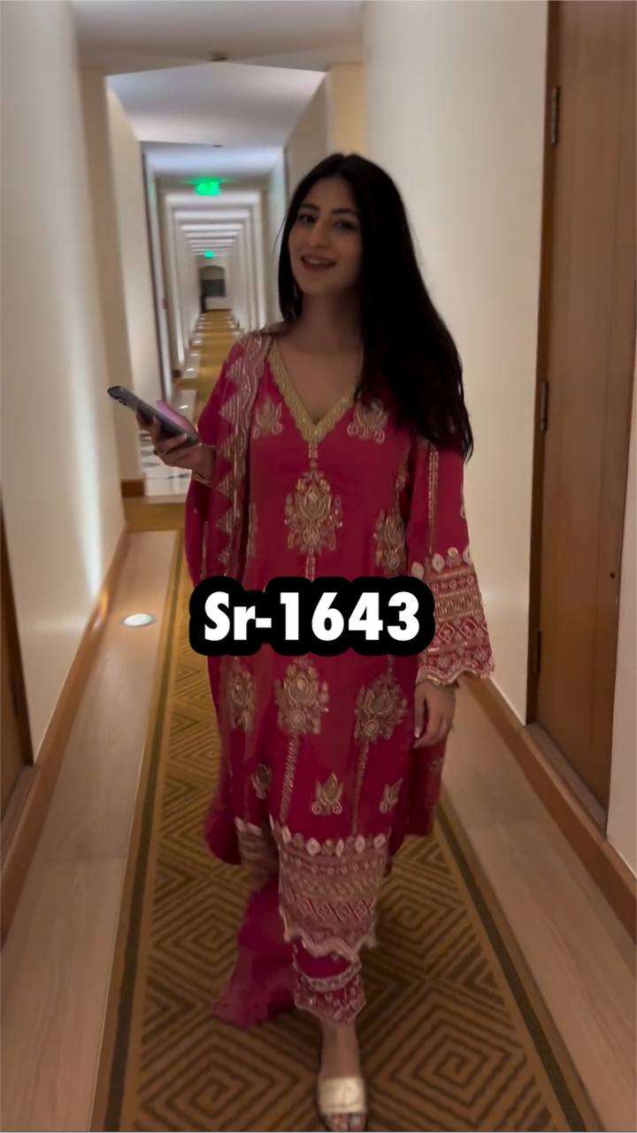 SR 1643 PINK SHADE BEAUTIFUL DESIGNER SUIT