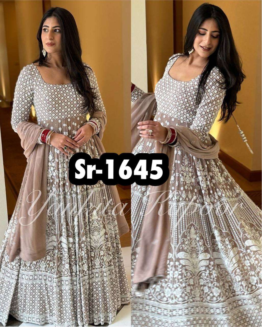 SR 1645 HEAVY DESIGNER ANARKALI GOWN DRESS