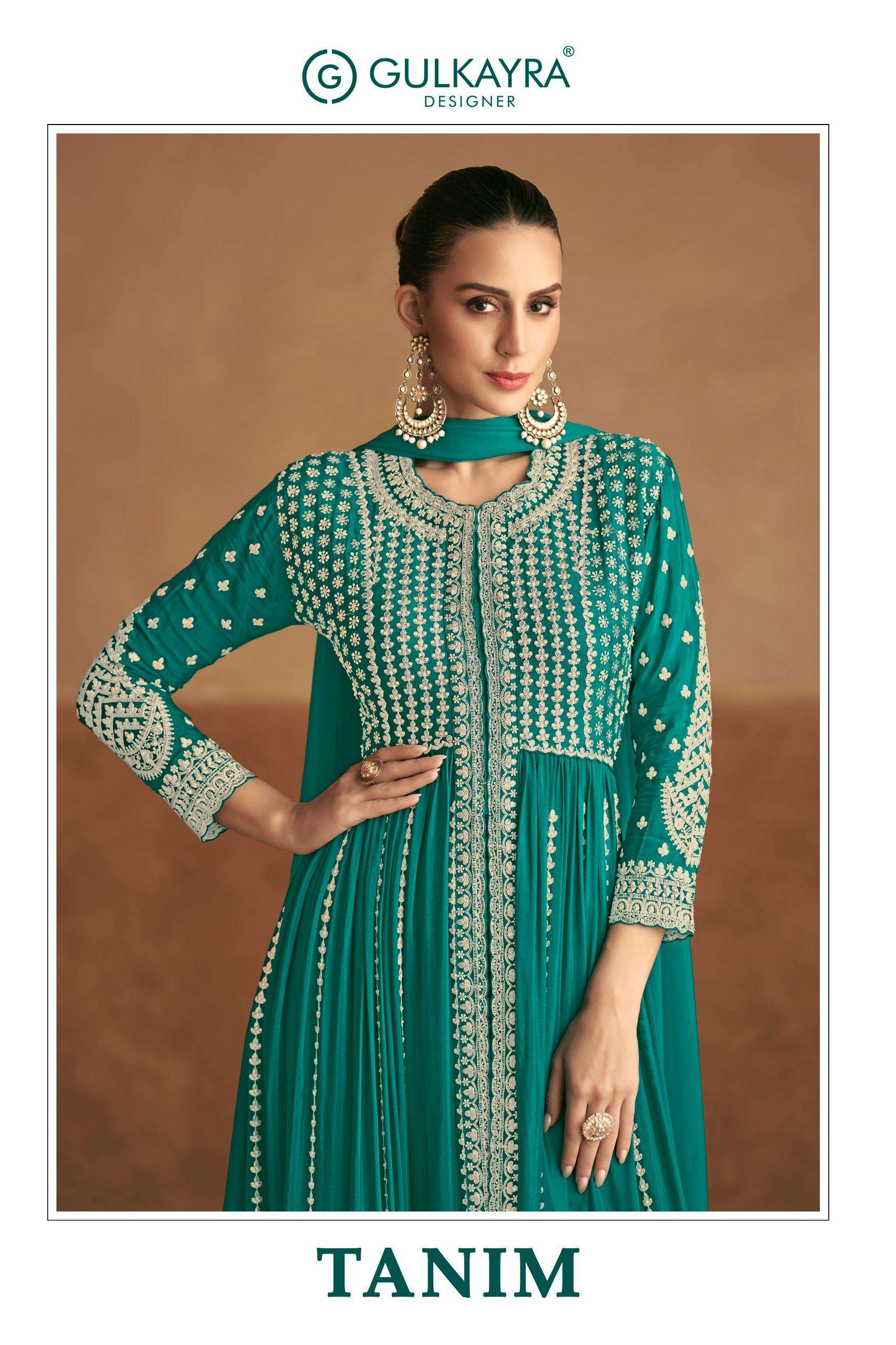  GULKAYRA DESIGNER TANIM HEAVY DESIGNER ANARKALI GOWN SUIT