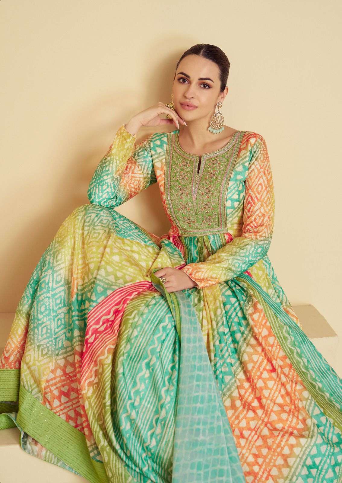 GULKAYRA DESIGNER VAARI HEAVY DESIGNER ANARKALI GOWN WITH DUPATTA 