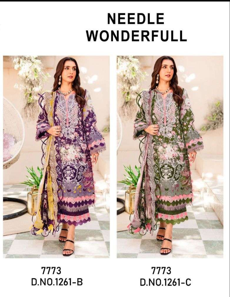 MEHBOOB TEX DESIGN NO - 1261 SUMMER COLLECTION EXCLUSIVE PATCH EMBROIDERY COTTON PRINTED SUIT