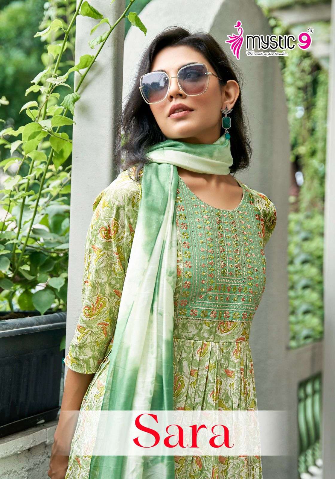 MYSTIC 9 SARA VOL 11 FANCY NAYRA CUT STYLE KURTI COMBO SET 