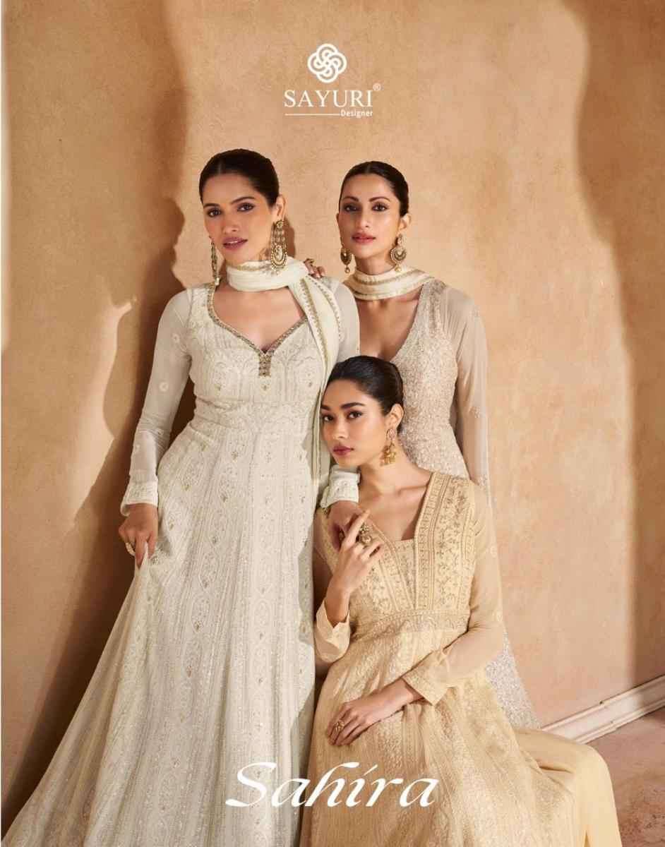 SAYURI DESIGNER SAHIRA GEROGETTE HEAVY DESIGNER ANARKALI GOWN DRESS
