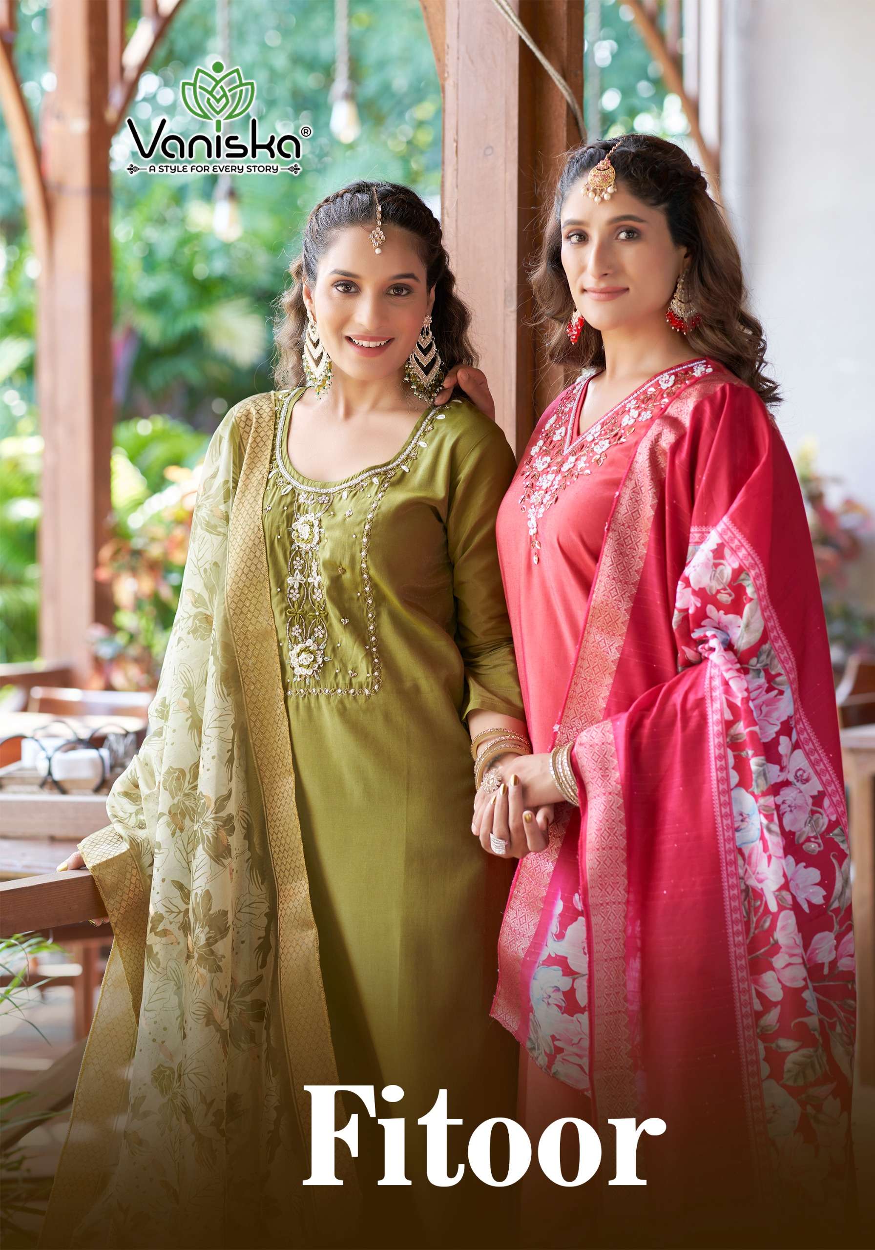 VANISKA FITOOR STRAIGHT KURTI WITH PANT AND DUPATTA SET
