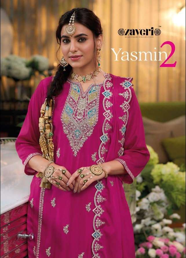 ZAVERI WOMAN BEAUTY YASMINE VOL 2 HEAVY EMBROIDERY DESIGNER SUIT