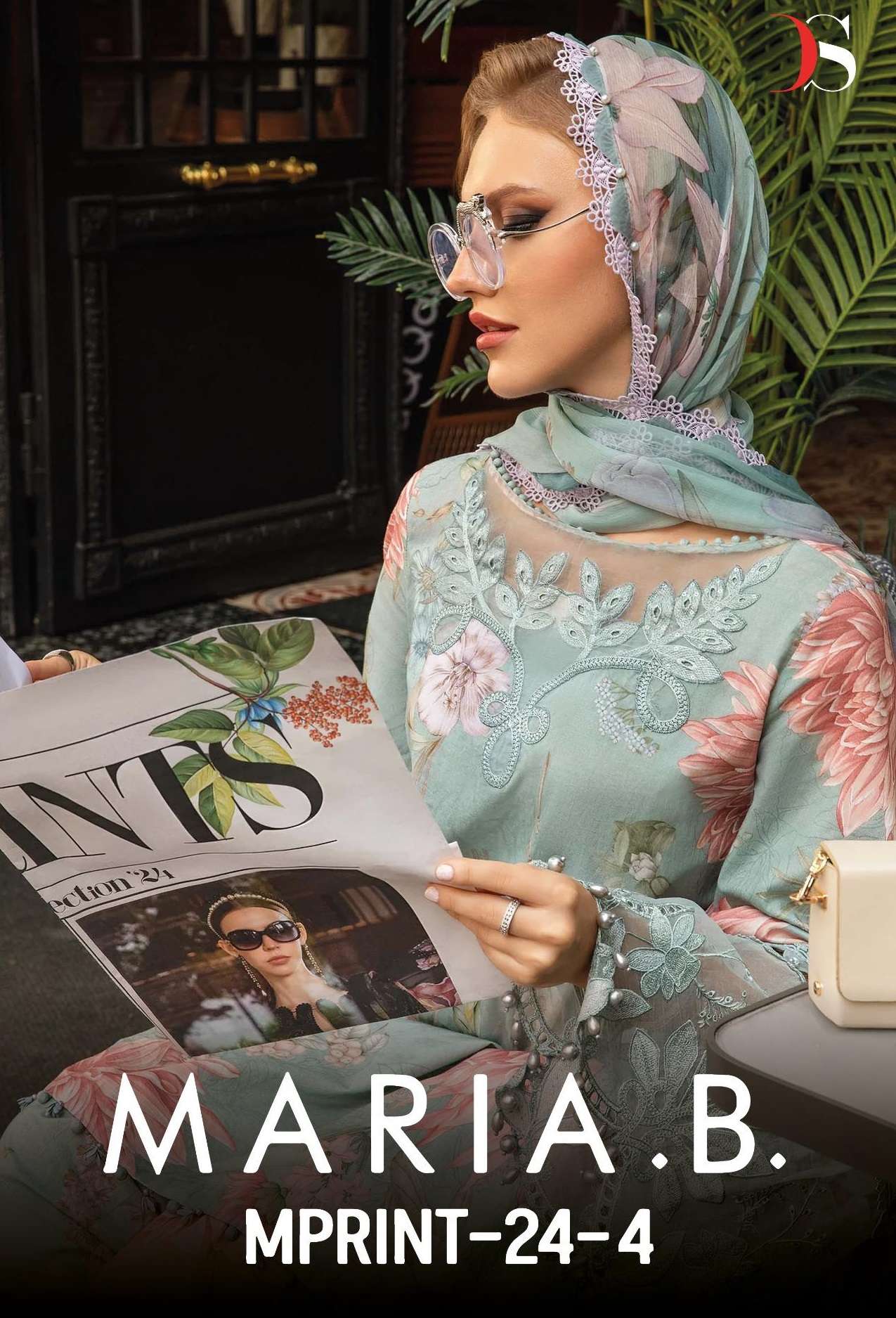 DEEPSY SUITS MARIA B M PRINTS 24 VOL 4 COTTON FANCY WORK SALWAR KAMEEZ 